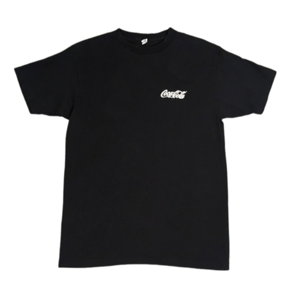 Zync Coca Cola Embroidered Tshirt Crew Neck Employee Novelty Logo Top